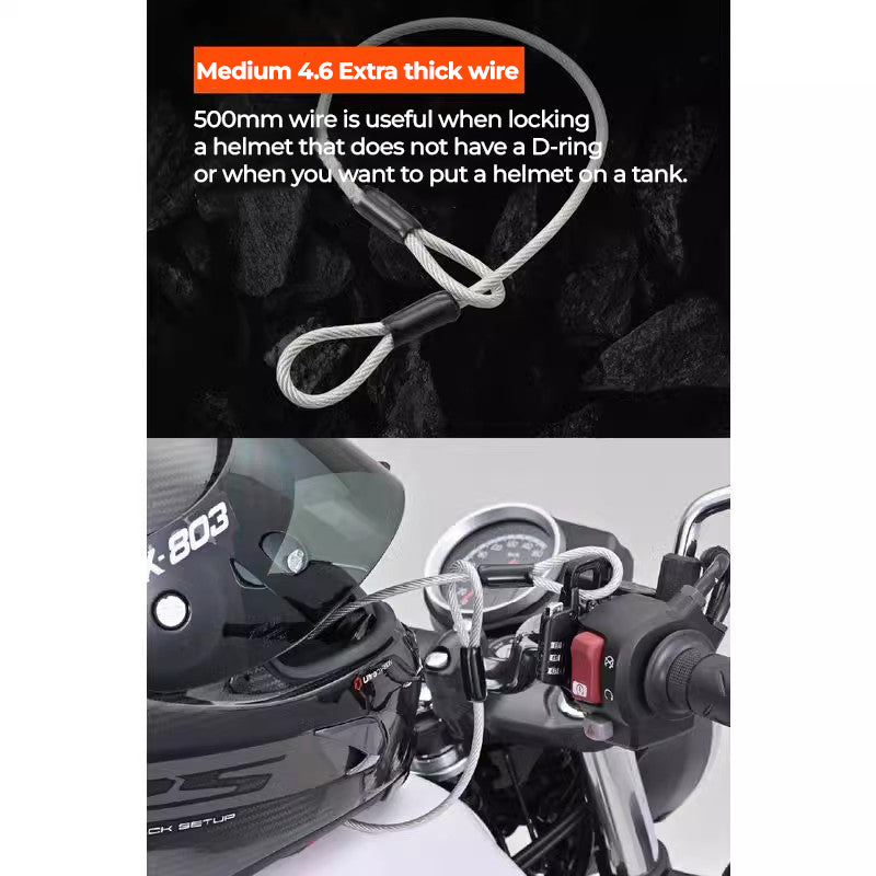 DAYTONA™ Motorcycle Handlebar Password Lock/Helmet Lock