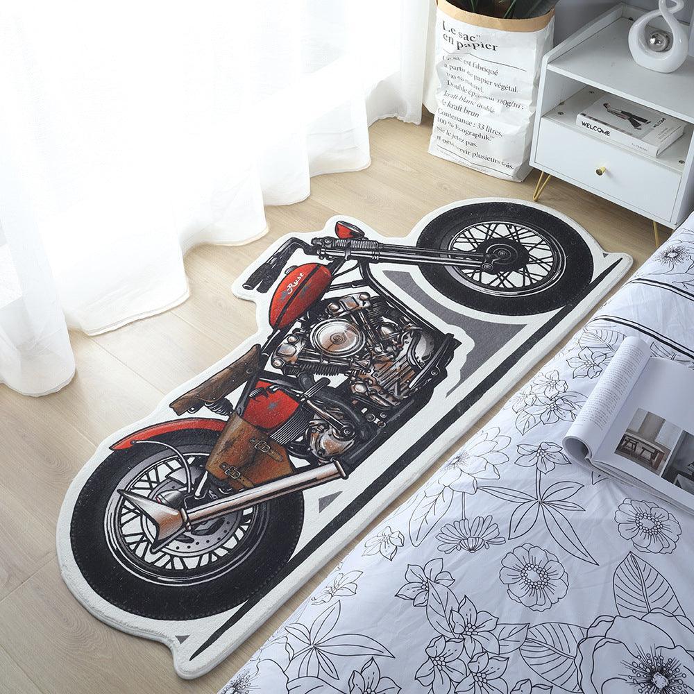 Original design retro motorcycle carpet design 10