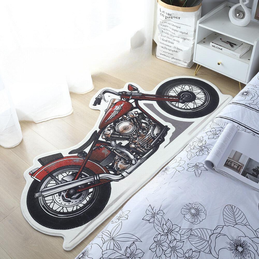 Original design retro motorcycle carpet design 11