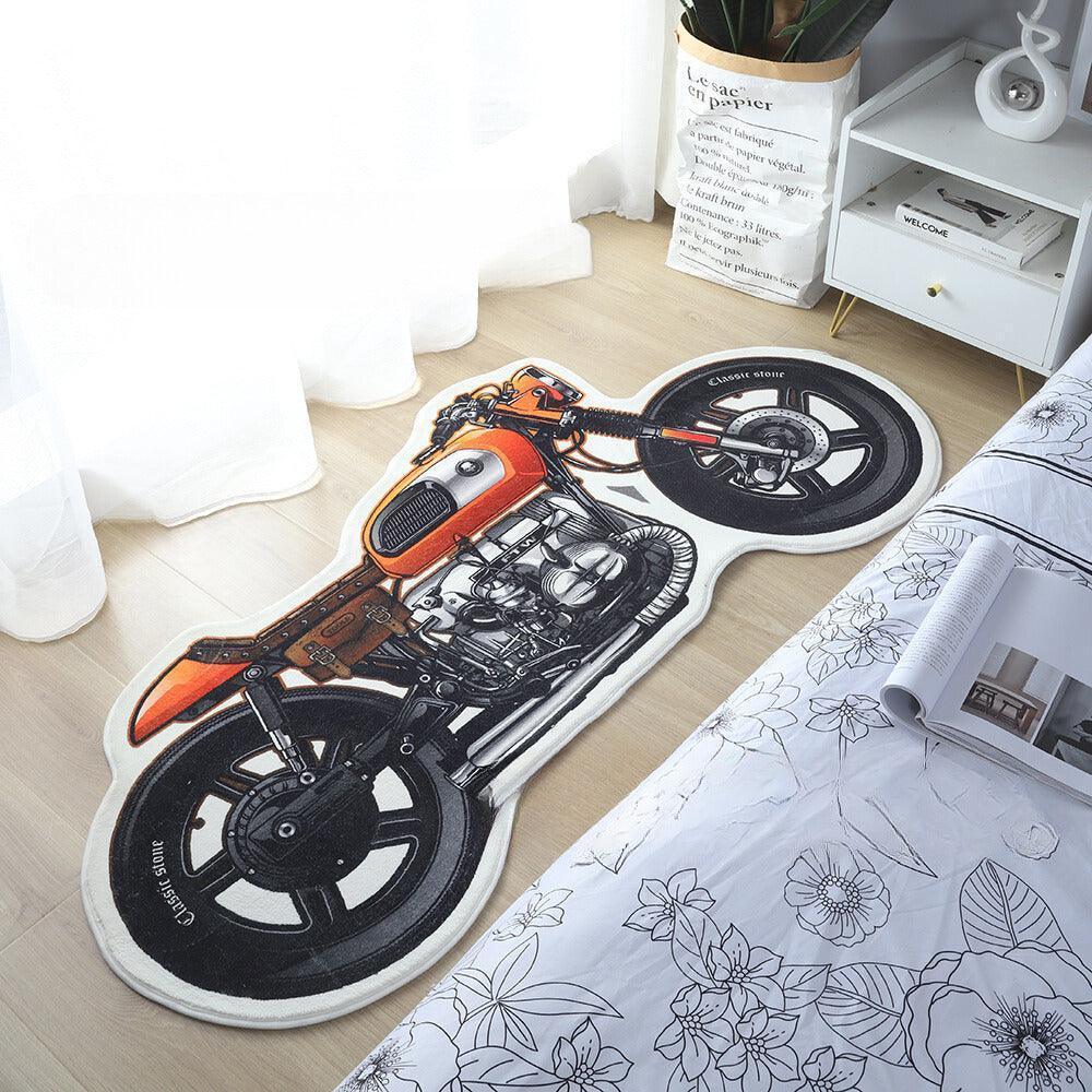 Original design retro motorcycle carpet design 12