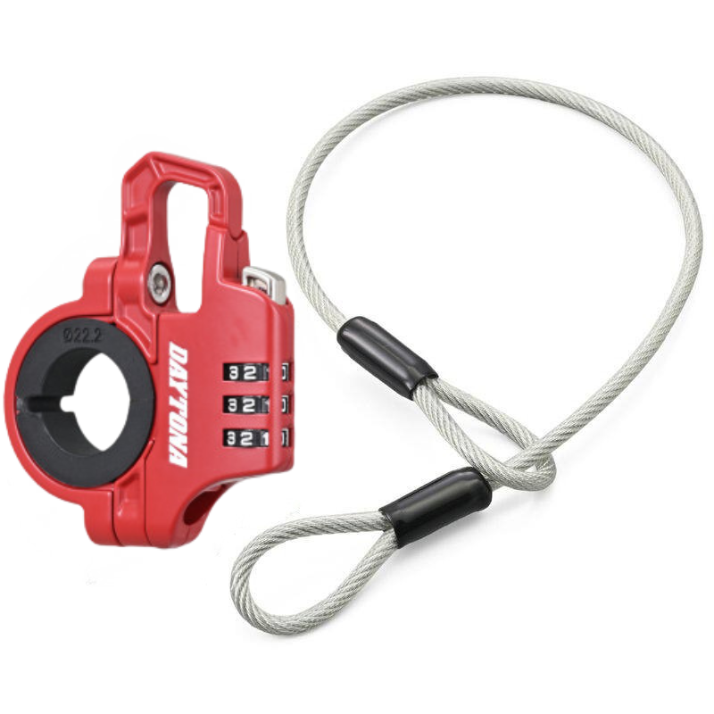 DAYTONA™ Motorcycle Handlebar Password Lock/Helmet Lock