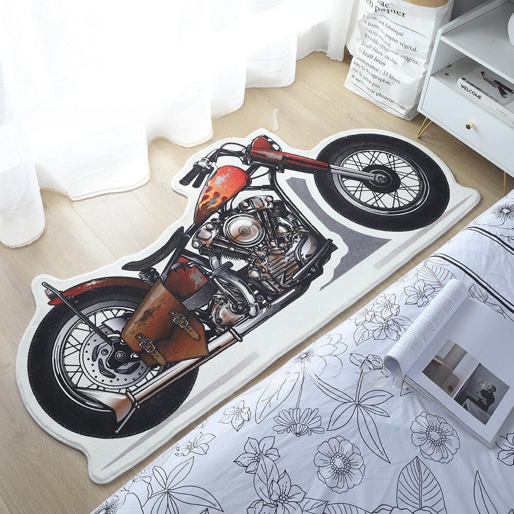 Original design retro motorcycle carpet design 2