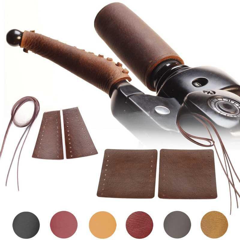 Vintage motorcycle handlebar leather cover for custom bikes