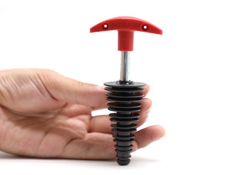 Motorcycle exhaust plug close-up for keeping water and debris out