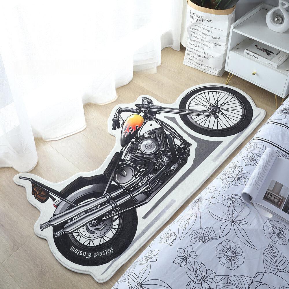 Original design retro motorcycle carpet design 3