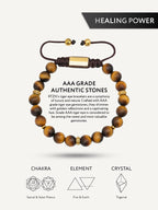 Tigers Eye Beaded Bracelet - Mykonos