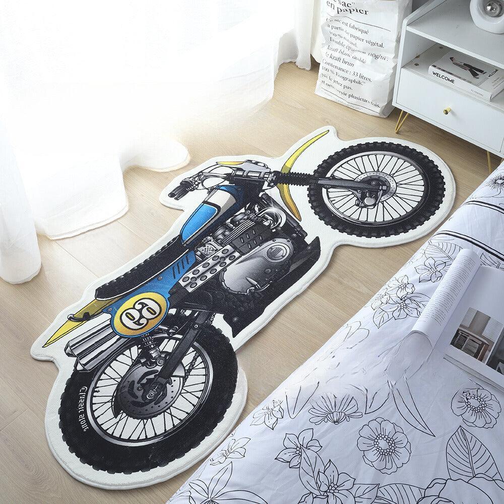 Original design retro motorcycle carpet design 4