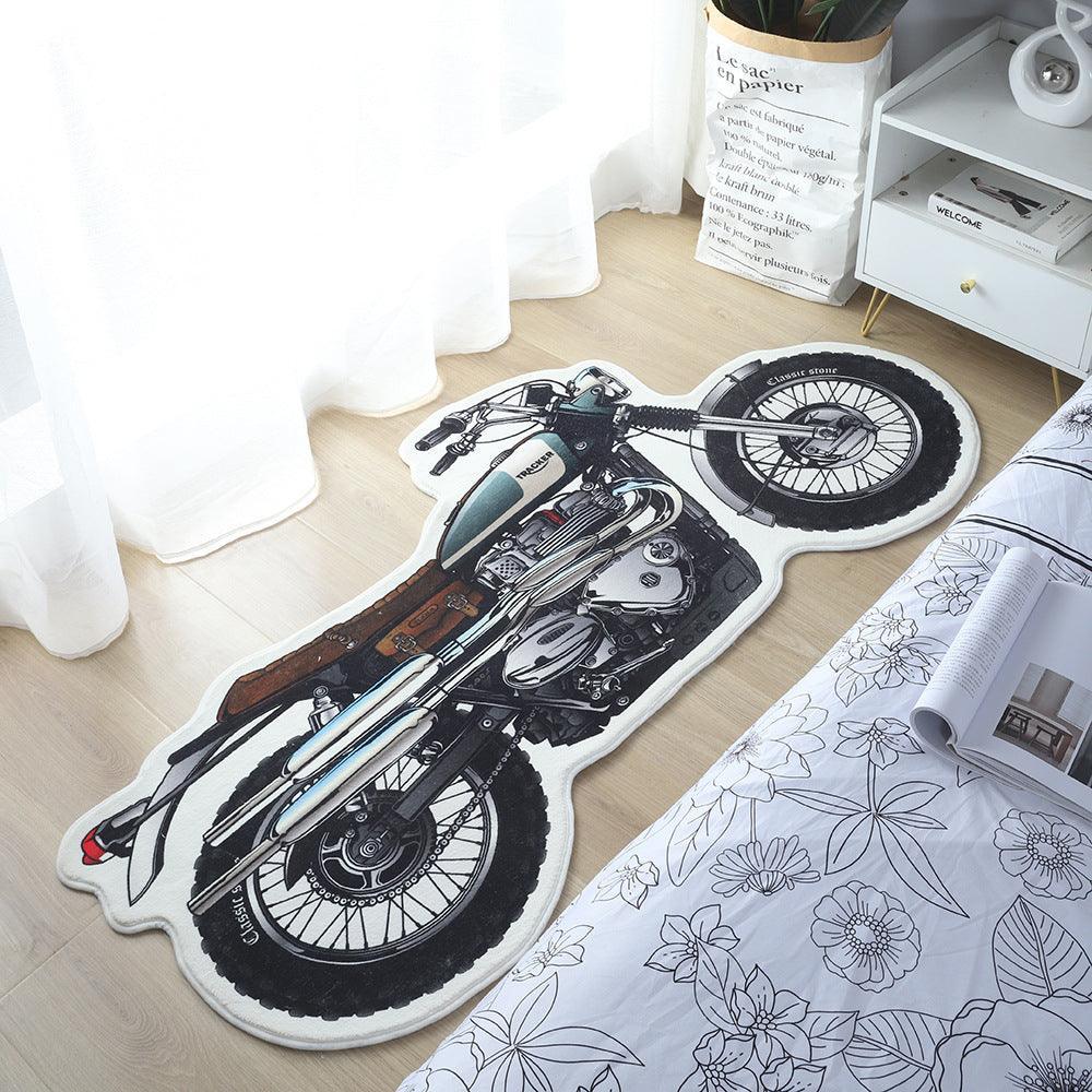 Original design retro motorcycle carpet design 5