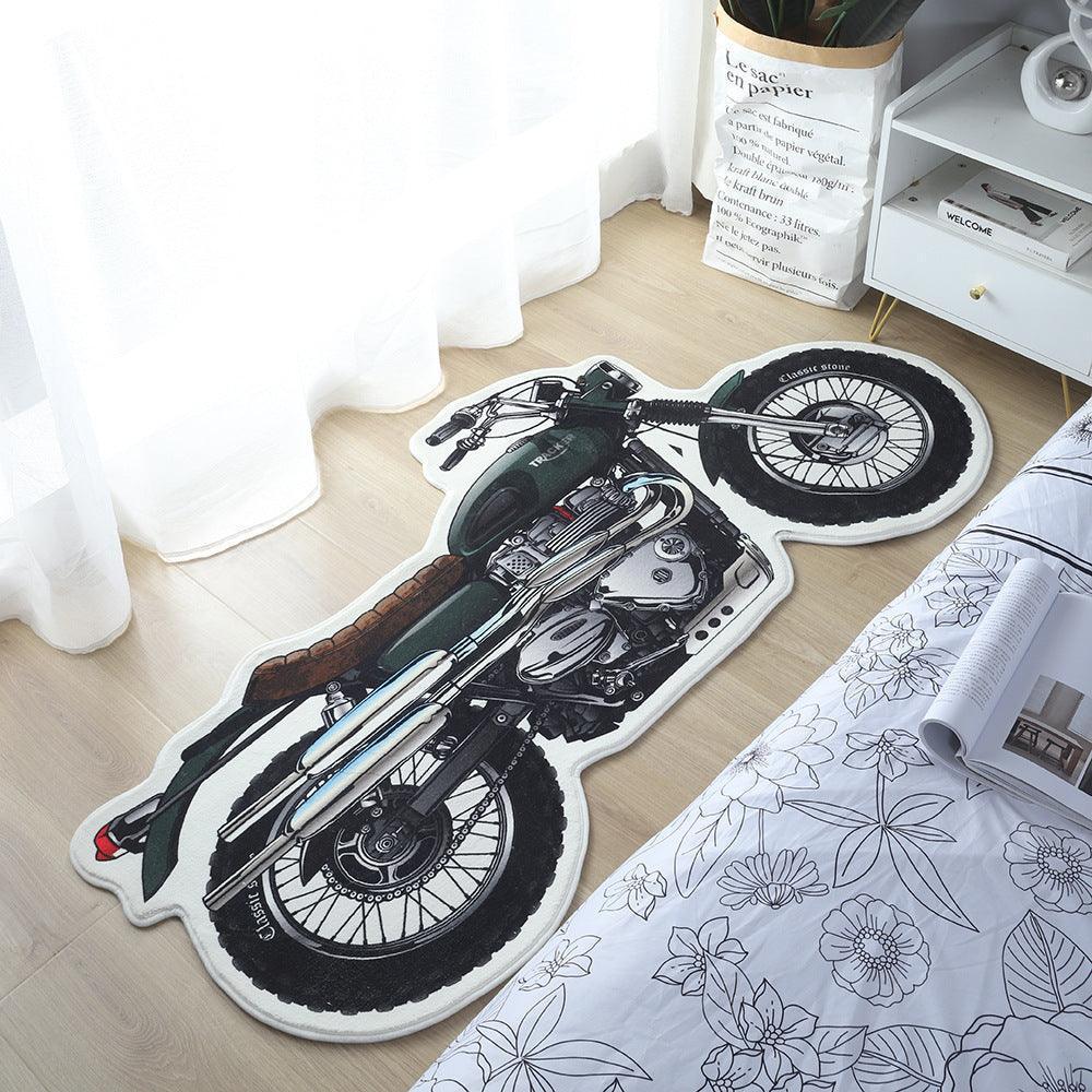 Original design retro motorcycle carpet design 6