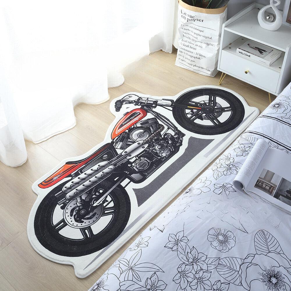Original design retro motorcycle carpet design 7