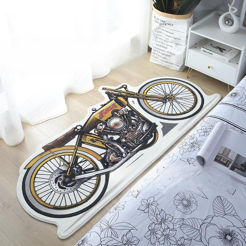 Original design retro motorcycle carpet design 9