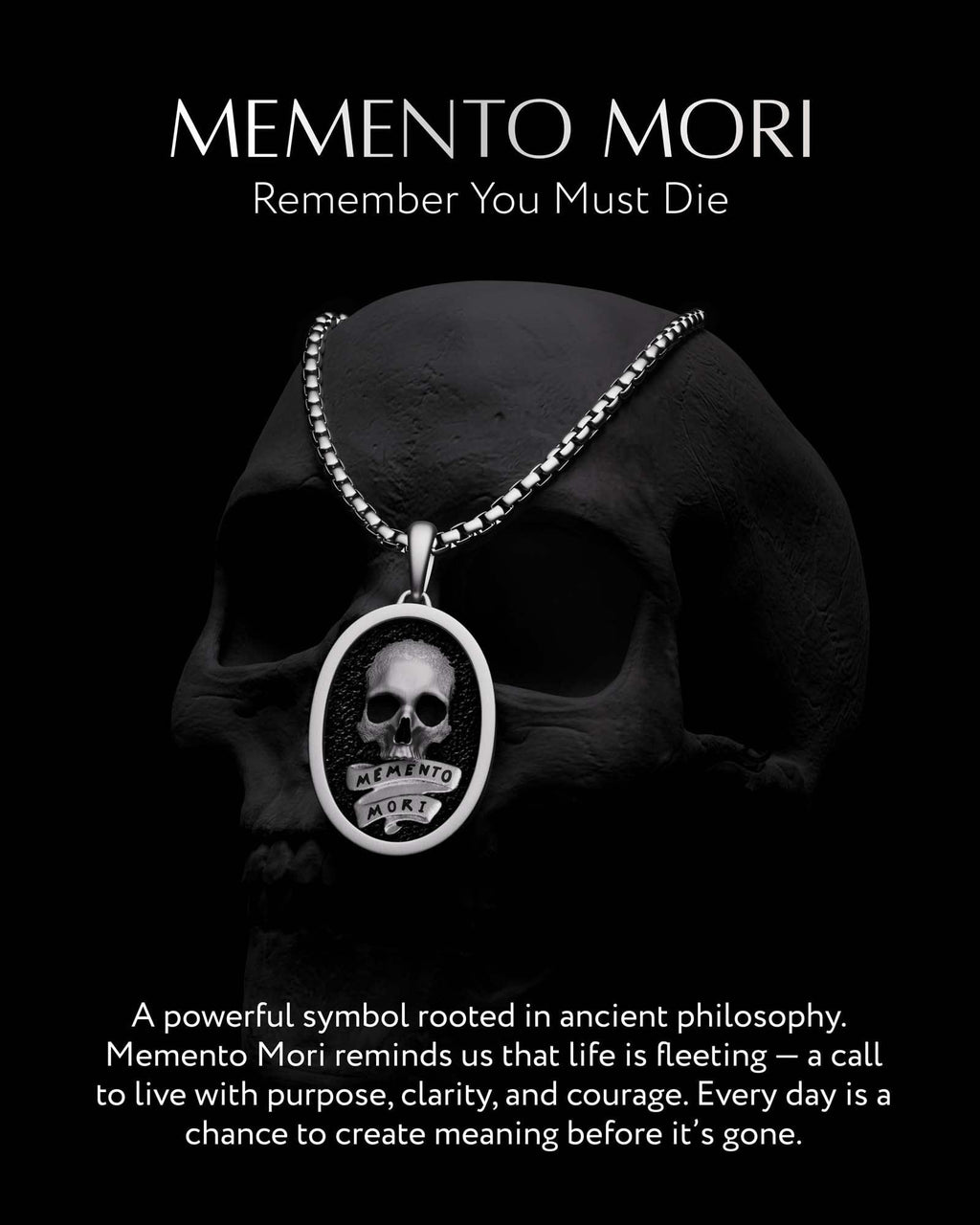 Memento Mori pendant design meaning detail
