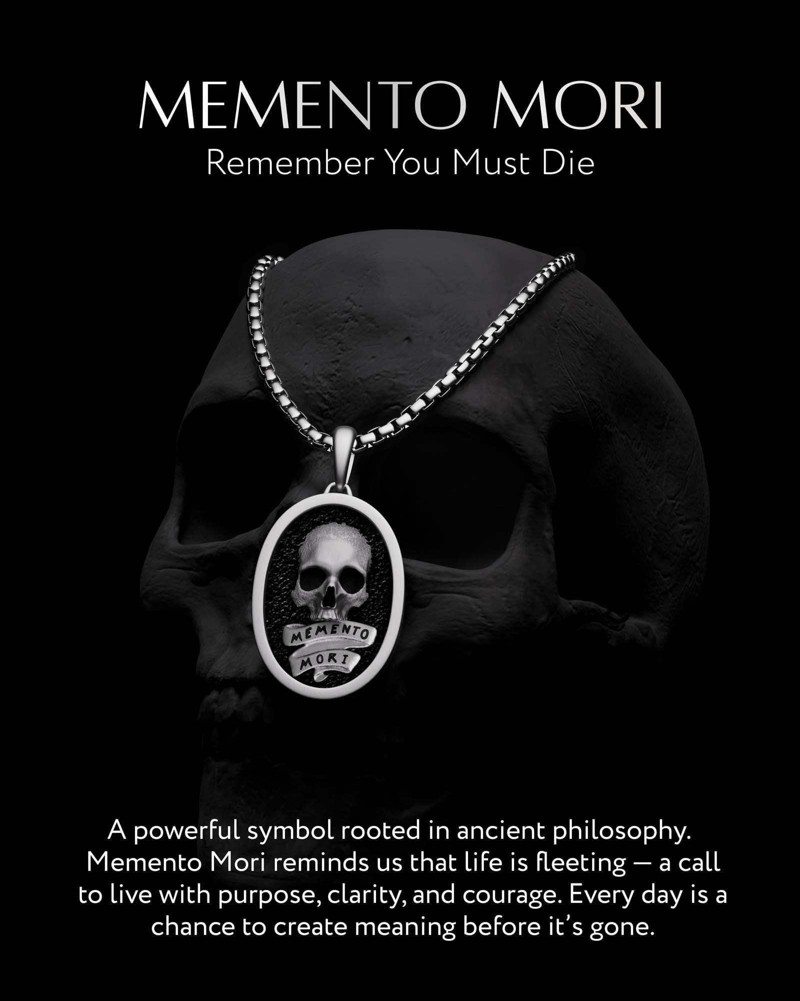 Memento Mori pendant design meaning detail
