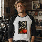 Flock Fascism - 3/4 sleeve raglan shirt