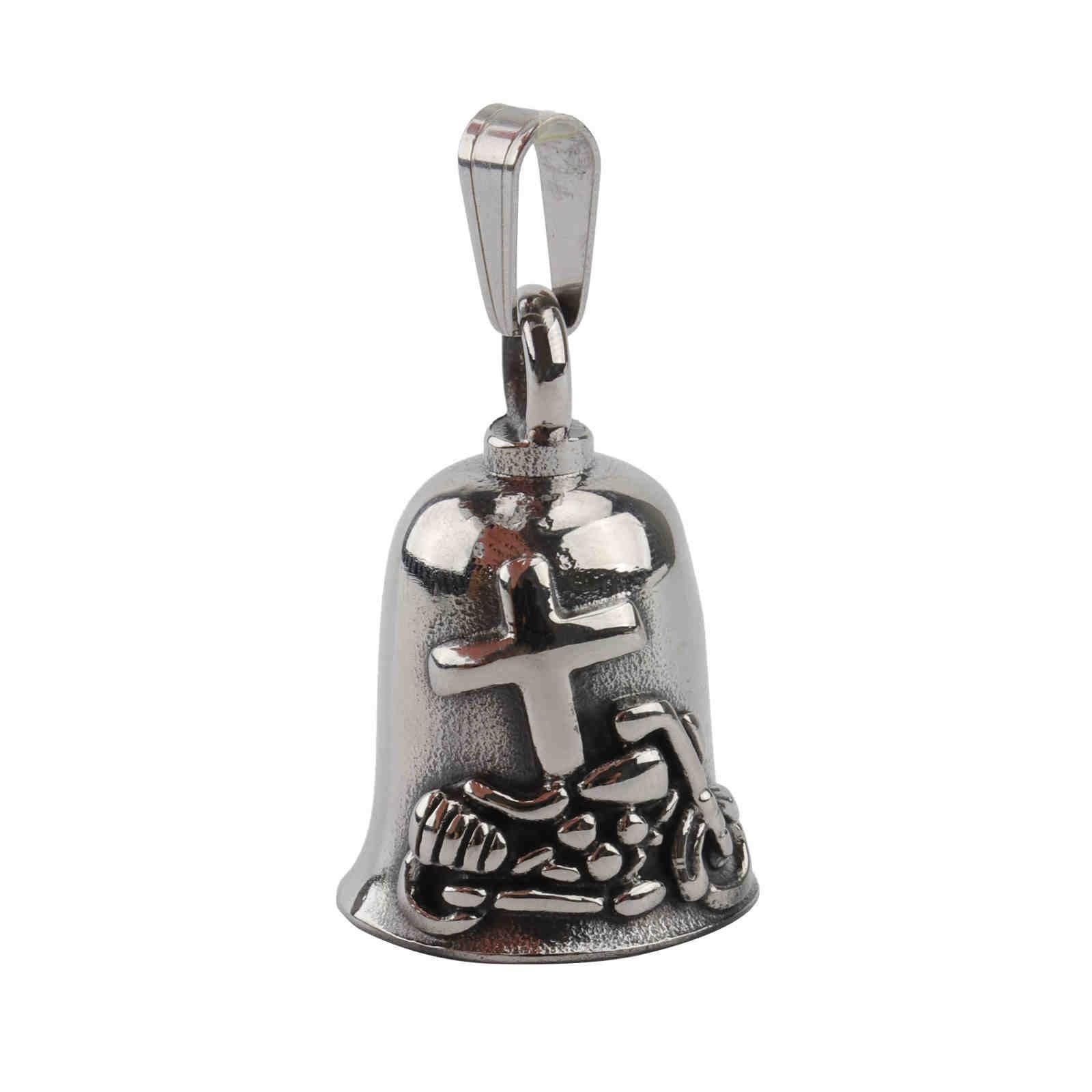 Vintage motorcycle bell with sculpted metal design
