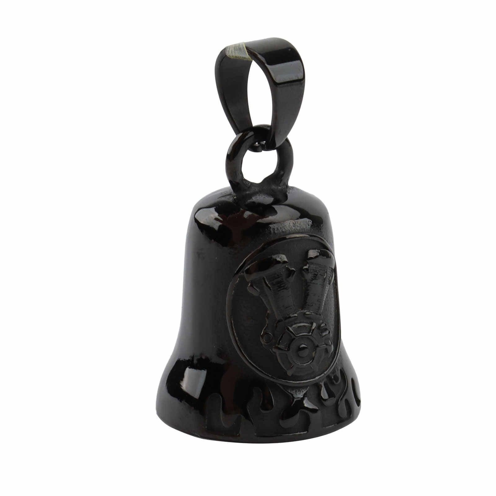 Motorcycle guardian bell metal charm close-up