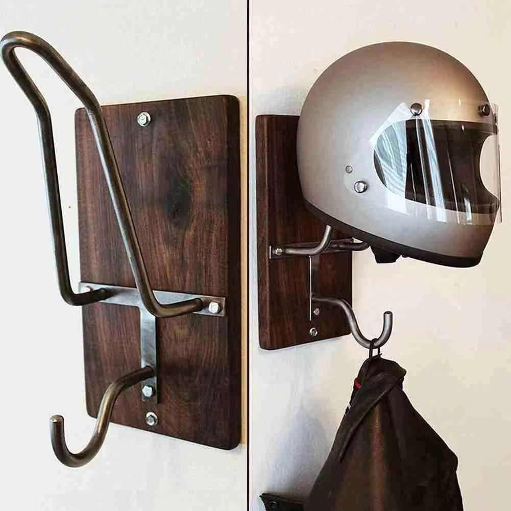 Motorcycle helmet stand for garage and gear room storage