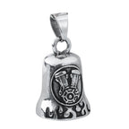 Motorcycle guardian bell charm for biker gift or bike keychain