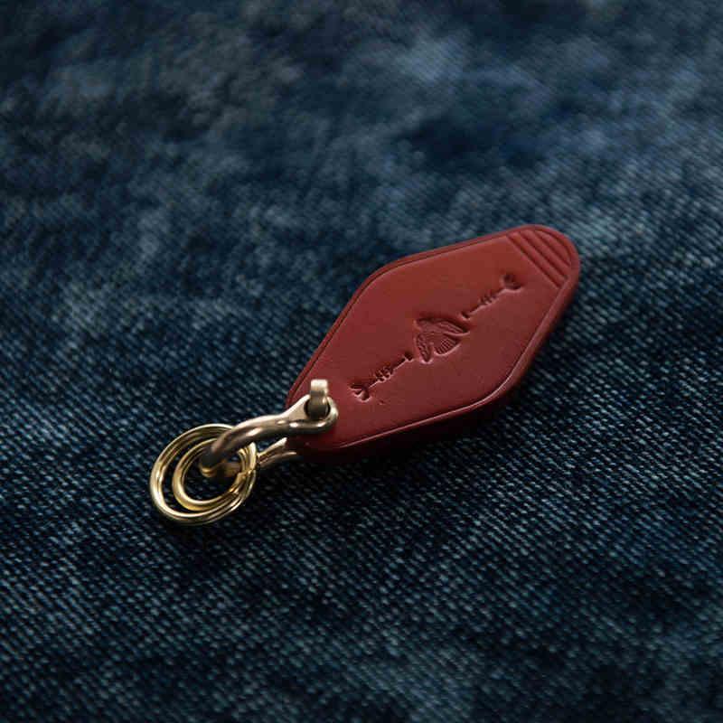 Handcrafted genuine leather keychain variant 3