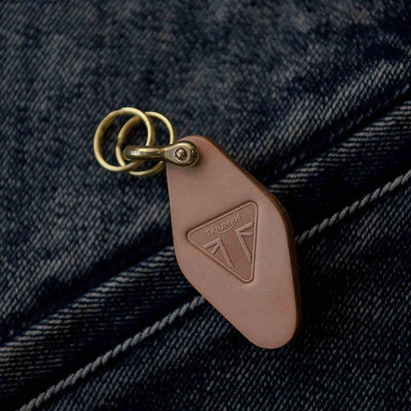 Handcrafted genuine leather keychain variant 9