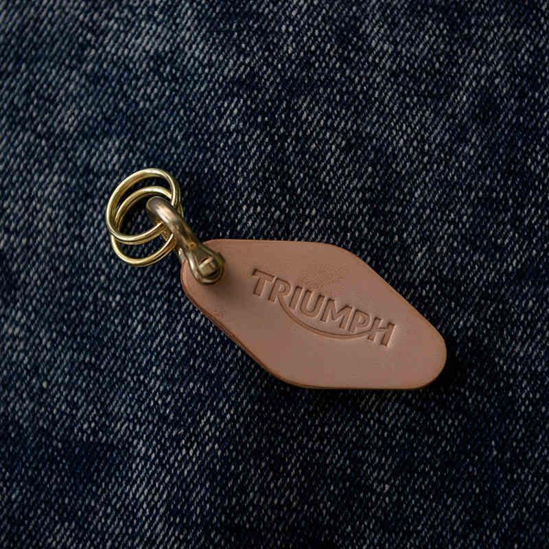 Handcrafted genuine leather keychain variant 10