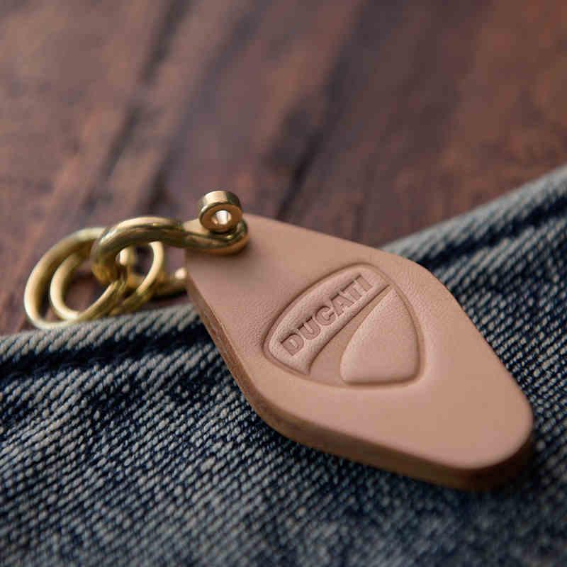 Handcrafted genuine leather keychain variant 11