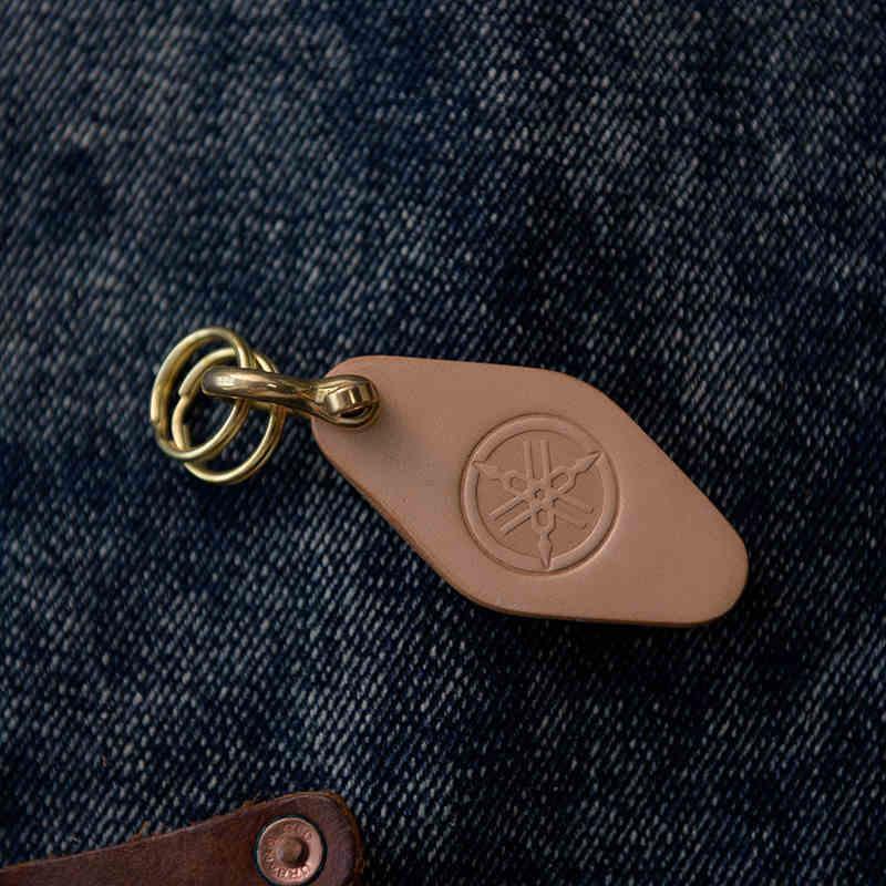 Handcrafted genuine leather keychain variant 12