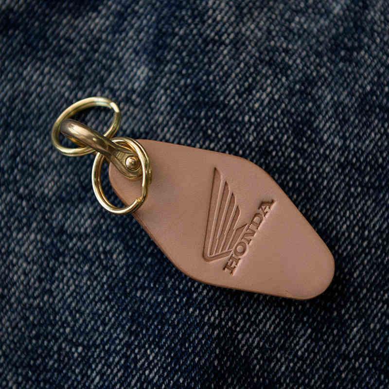Handcrafted genuine leather keychain variant 13