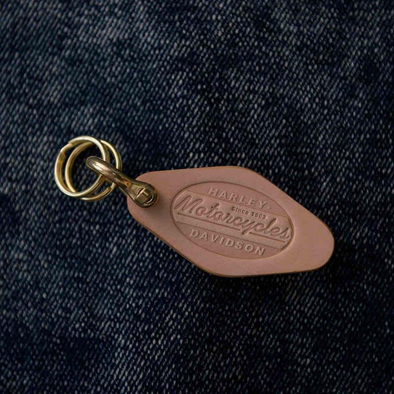 Handcrafted genuine leather keychain variant 16