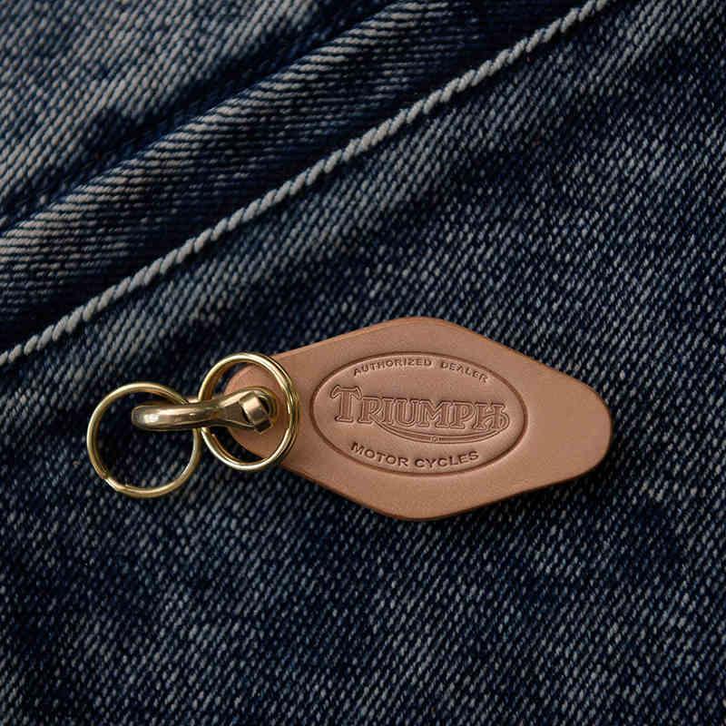 Handcrafted genuine leather keychain variant 17
