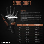 Helios leather motorcycle gloves sizing chart