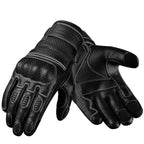 Black Ninja motorcycle gloves with knuckle protection