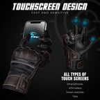 Ninja motorcycle gloves touchscreen fingertip detail