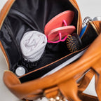 Brown Leather Carrier Backpack