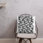 Redacted 22-inch throw pillow, lifestyle view