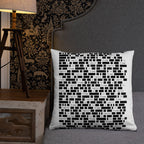 Redacted 22-inch throw pillow, lifestyle view