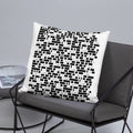 Redacted 22-inch throw pillow, lifestyle view