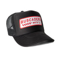 'Checker Moto’ Foam Trucker Hat - Black