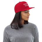 Red Impeach Trump snapback hat, right-side view