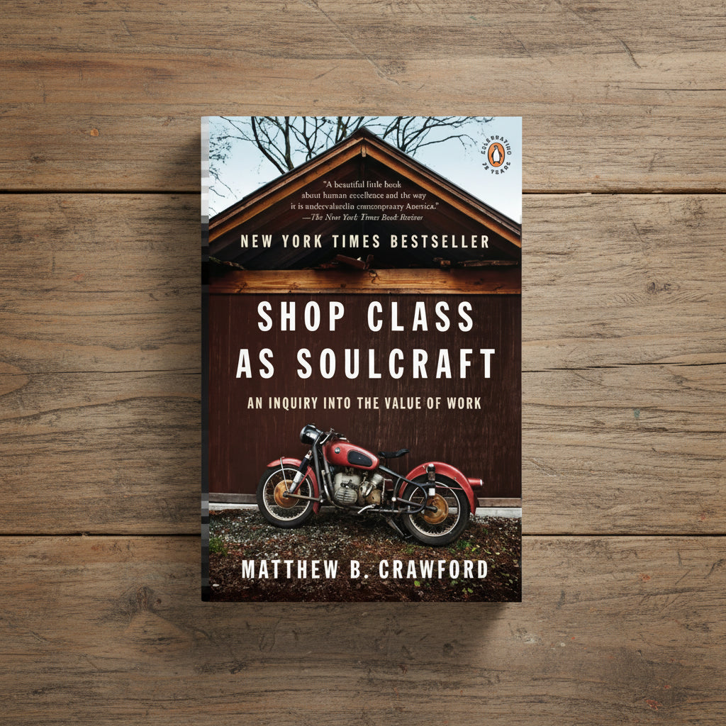 Cover of Shop Class as Soulcraft by Matthew B. Crawford, paperback edition
