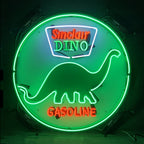 Sinclair gasoline Dino oil neon sign light with HD backing