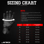 Olympus Knuckle-Protected Leather Motorcycle Gloves with Zipper Closure