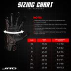 Ninja leather motorcycle gloves sizing chart