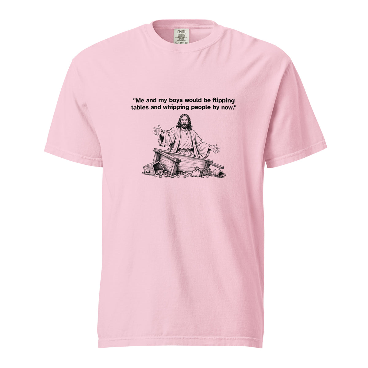 Me and my boys heavyweight T-shirt, front view