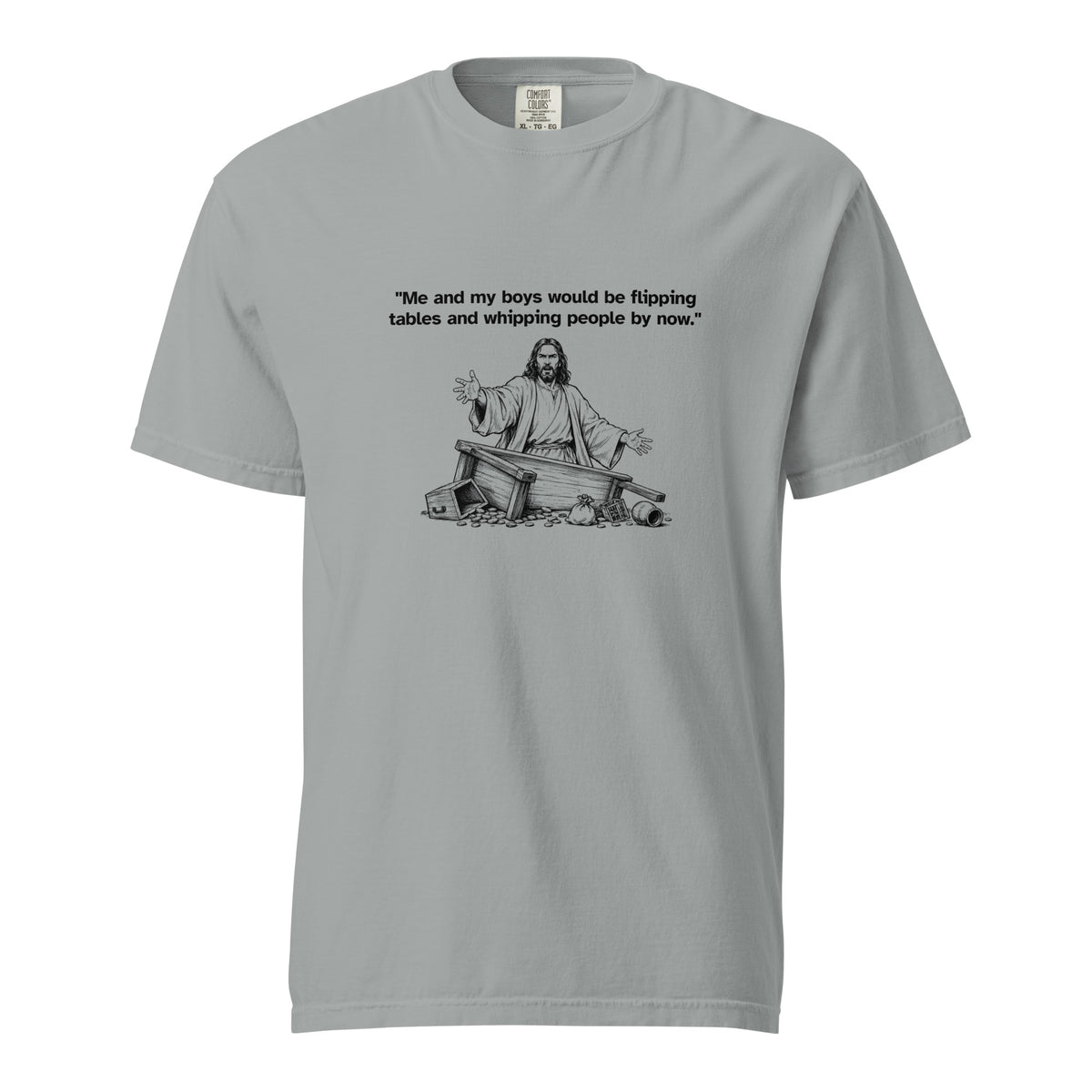 Me and my boys heavyweight T-shirt, front view
