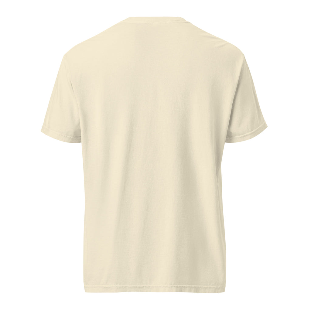 Me and my boys ivory heavyweight T-shirt, back view