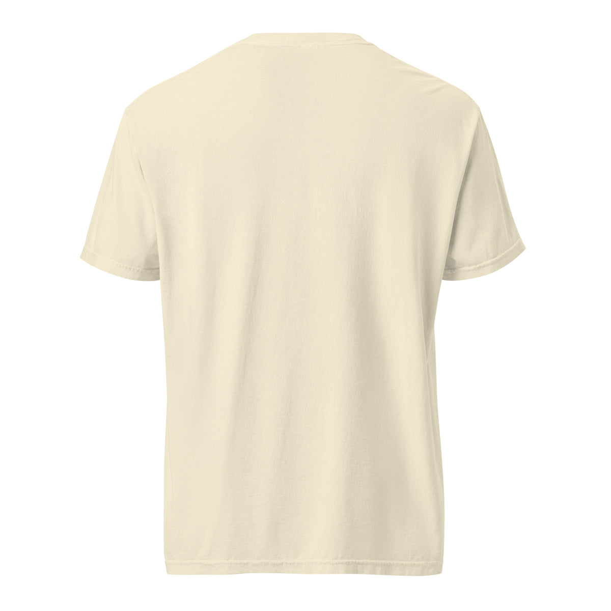 Me and my boys ivory heavyweight T-shirt, back view