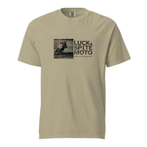 1954 Racer heavyweight T-shirt in khaki, front view