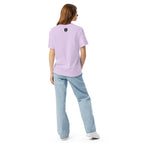 Me and My Boys heavyweight T-shirt in orchid, back view