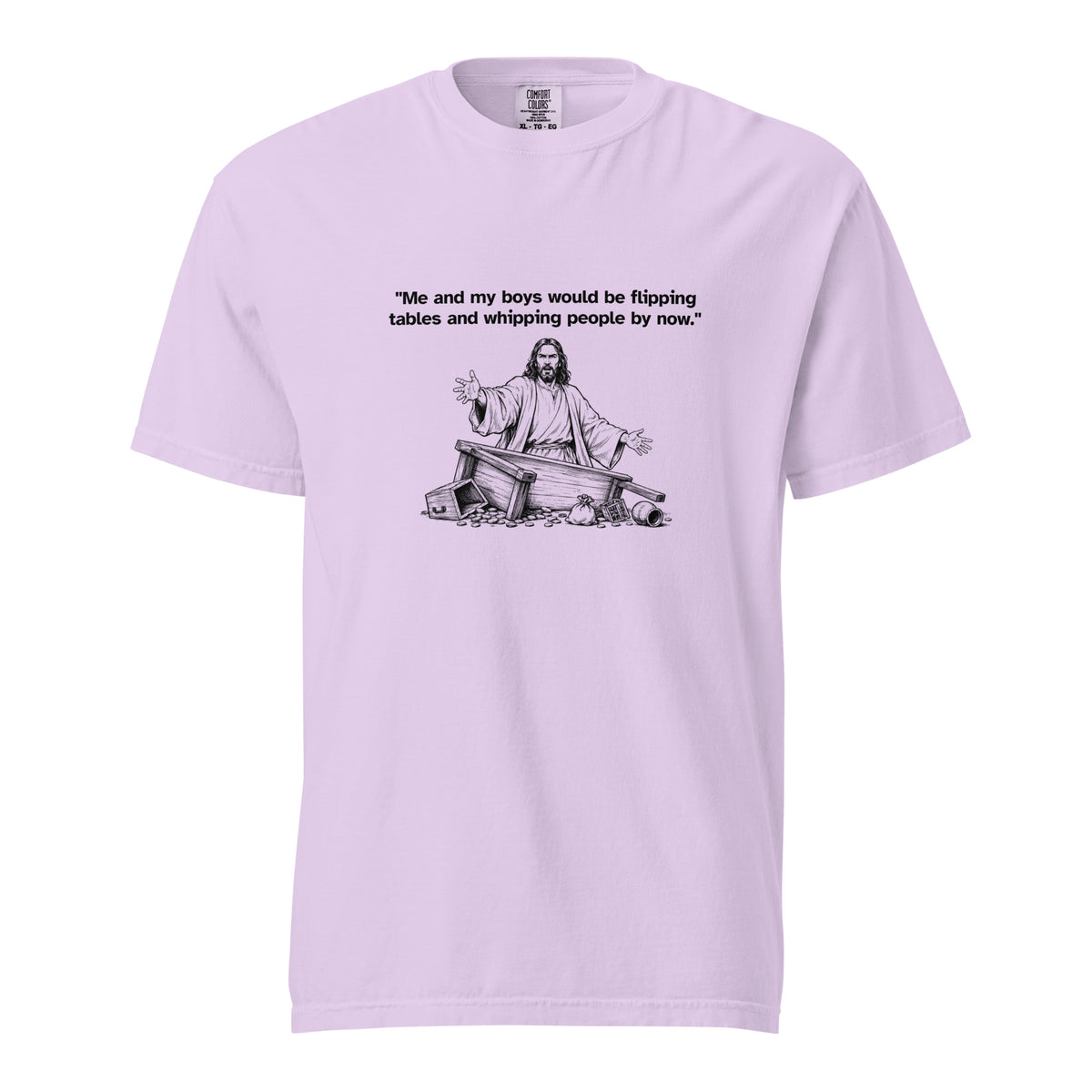 Me and my boys heavyweight T-shirt, front view